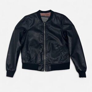 Ci Sono Fur Lined Faux Leather Jacket, Size XL